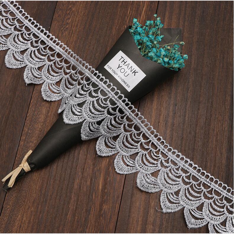 Phụ Kiện Rèm Cửa Bằng Vải Ren Co Giãn 7cm Dài 1 Yard (0.9M)