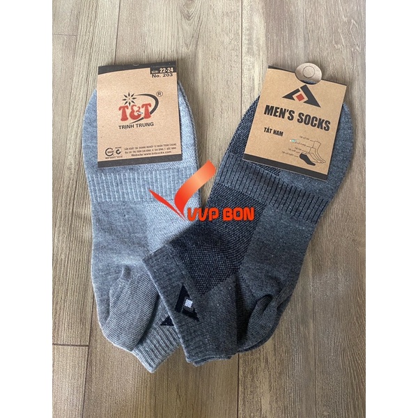 COMBO 5 ĐÔI VỚ NAM CỔ NGẮN T&amp;T (VẢI MỊN GIÁ SỈ)