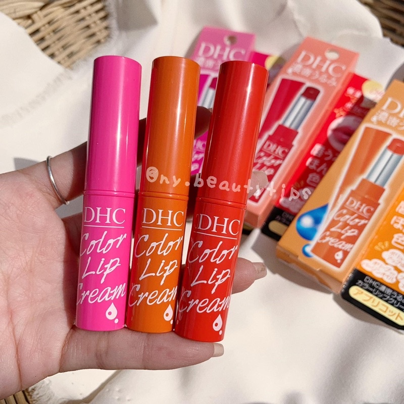 Son dưỡng có màu và không màu DHC Color Lip Cream của Nhật Bản