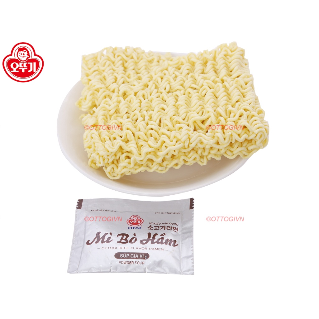 Combo 2 Gói Mì Bò Hầm Ottogi 120g/Gói