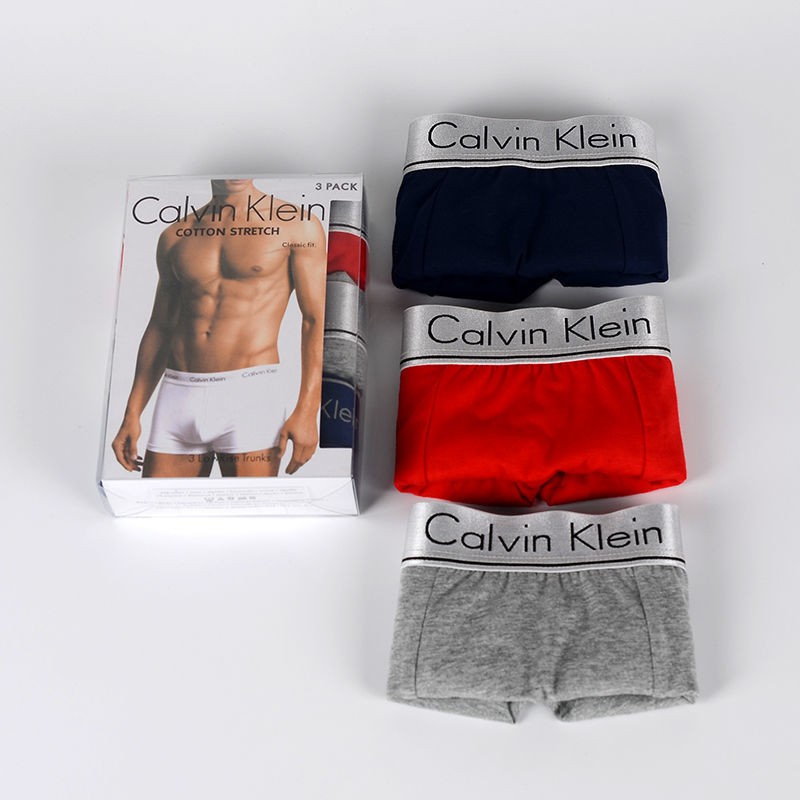 CK Calvin Klein Quần Lót Chất Liệu 100% Cotton Thoáng Khí Cho Nam