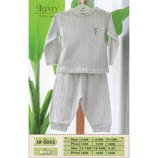[mỏng] Bộ dài cài vai Luxry cho em bé
