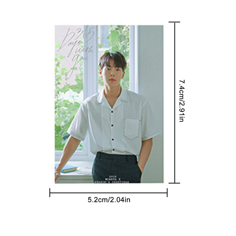 flowersqueen Set 16 tấm thẻ ảnh lomo card nhóm nhạc Kpop MONSTA X SEASON'S GREETINGS