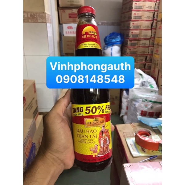 DẦU HÀO THẦN TÀI 770G LEE KUM KEE - CHOY SUN OYSTER SAUCE HONGKONG (tặng thêm 260gr)