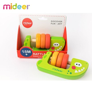 Đồ chơi lắc tay gỗ Mideer Rattle Dinosaur hình khủng long đáng yêu cho bé