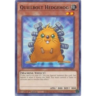 Thẻ bài Yugioh - TCG - Quillbolt Hedgehog / LED8-EN047'