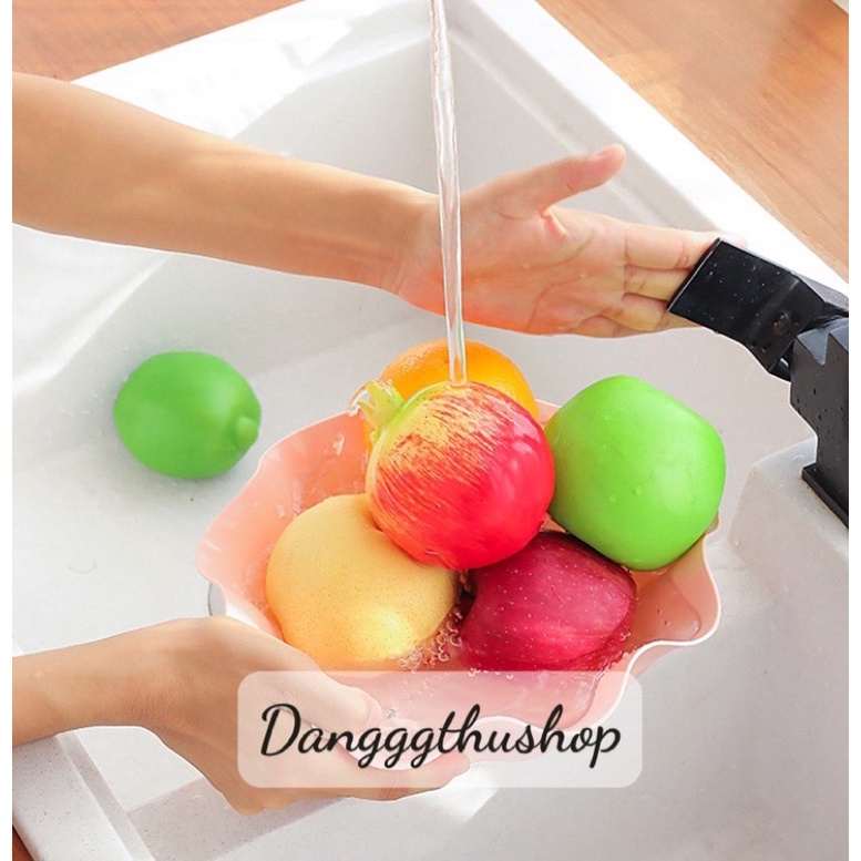 Đĩa bày hoa quả màu Pastel