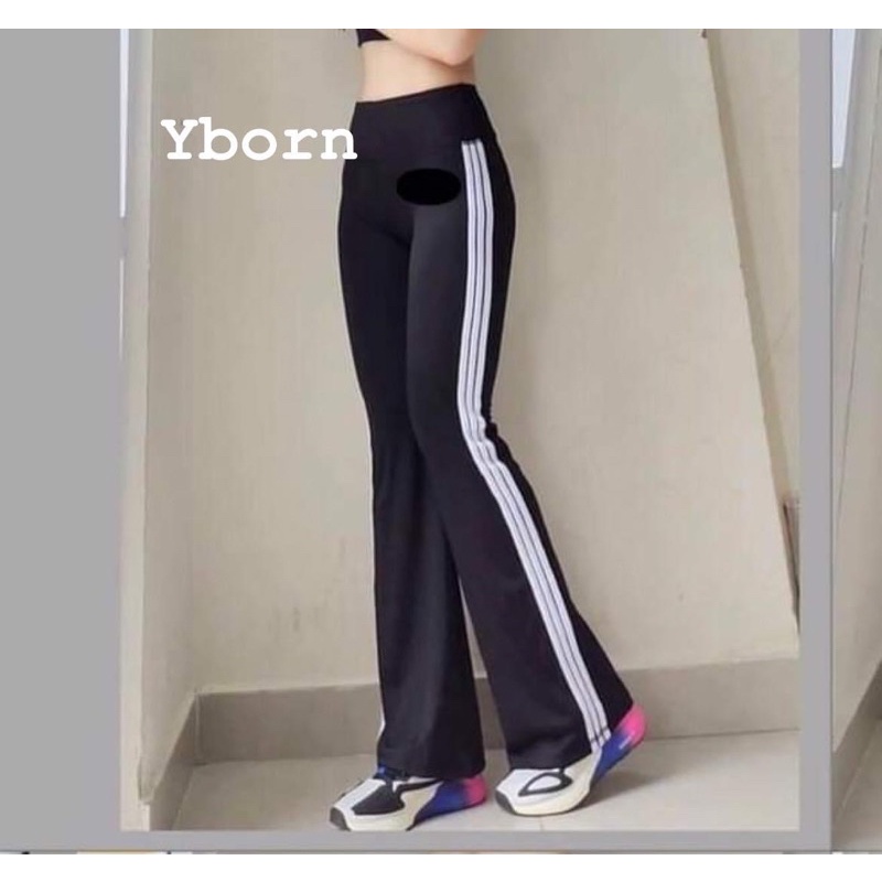 Quần tập yoga quần ống bass tôn dáng chất co giãn 4 chiều mịn đẹp