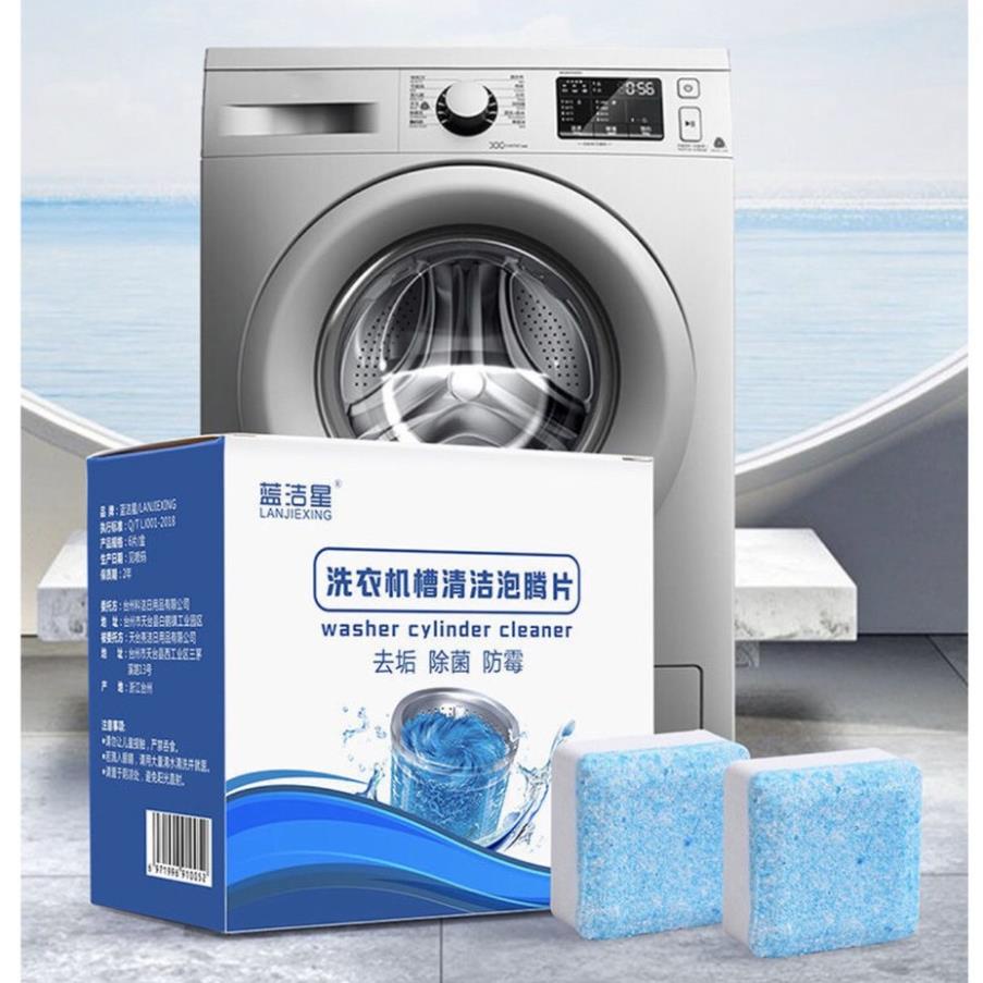 [XẢ KHO] [Hộp 12 Viên] Viên Tẩy Vệ Sinh Lồng Máy Giặt, Diệt khuẩn và Tẩy chất cặn Lồng máy giặt hiệu quả (hàng có sẵn)