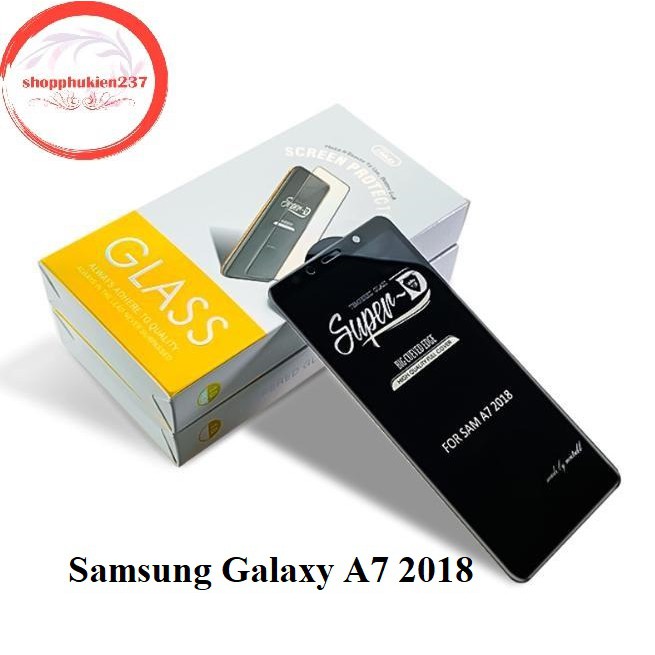 Cường lực full màn Samsung Galaxy A7 2018 Kính cường lực SuperD siêu cao cấp