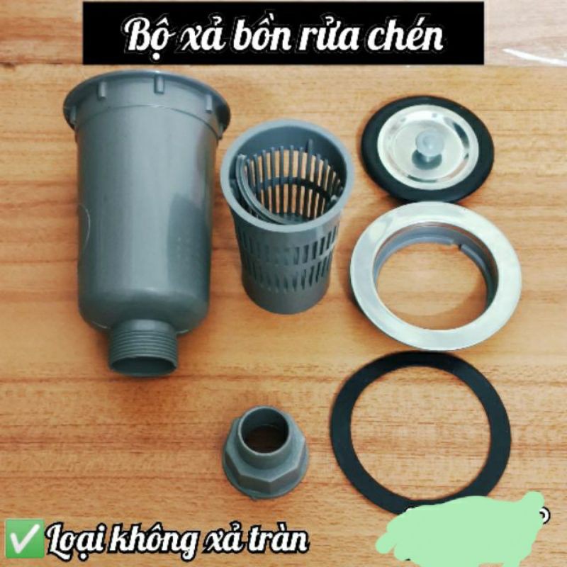 bộ xả bồn chén không có xả tràn