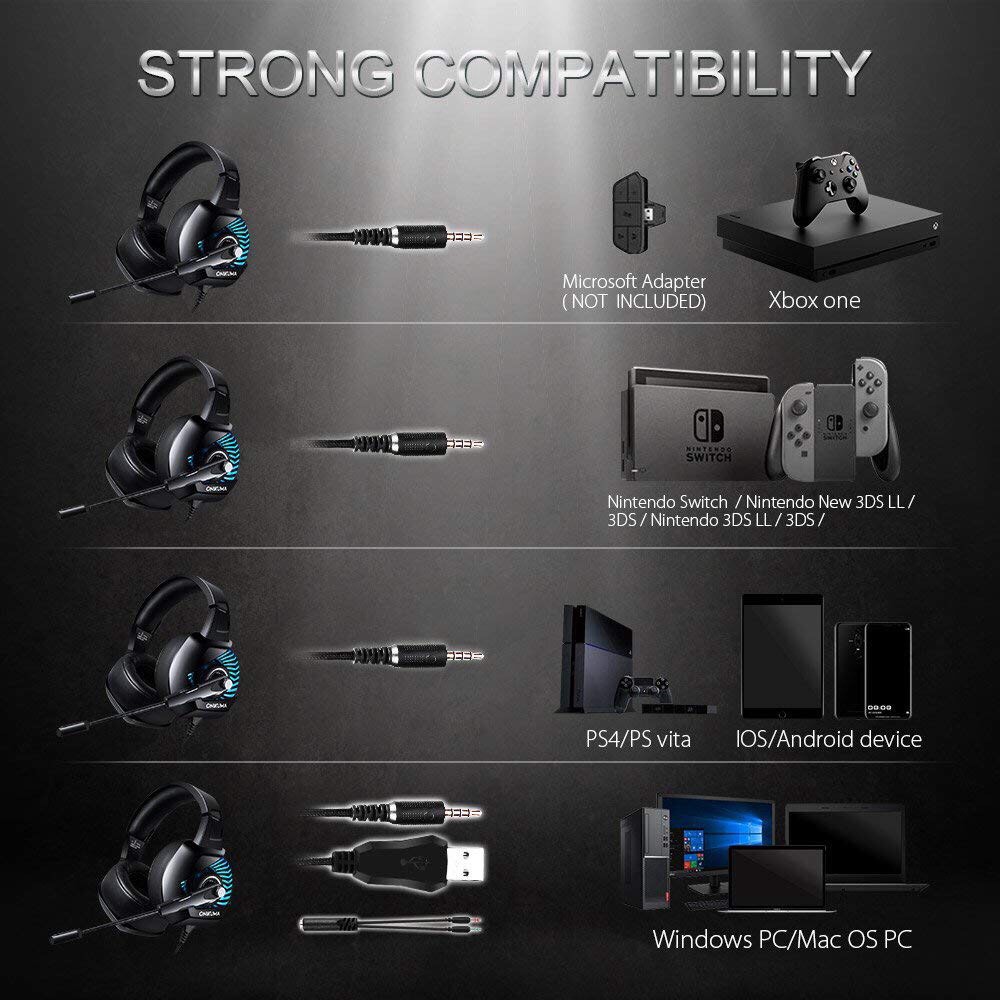 Headphone DJ EXAVP Cao Cấp K6 Gaming Full Box có mic & đèn LED