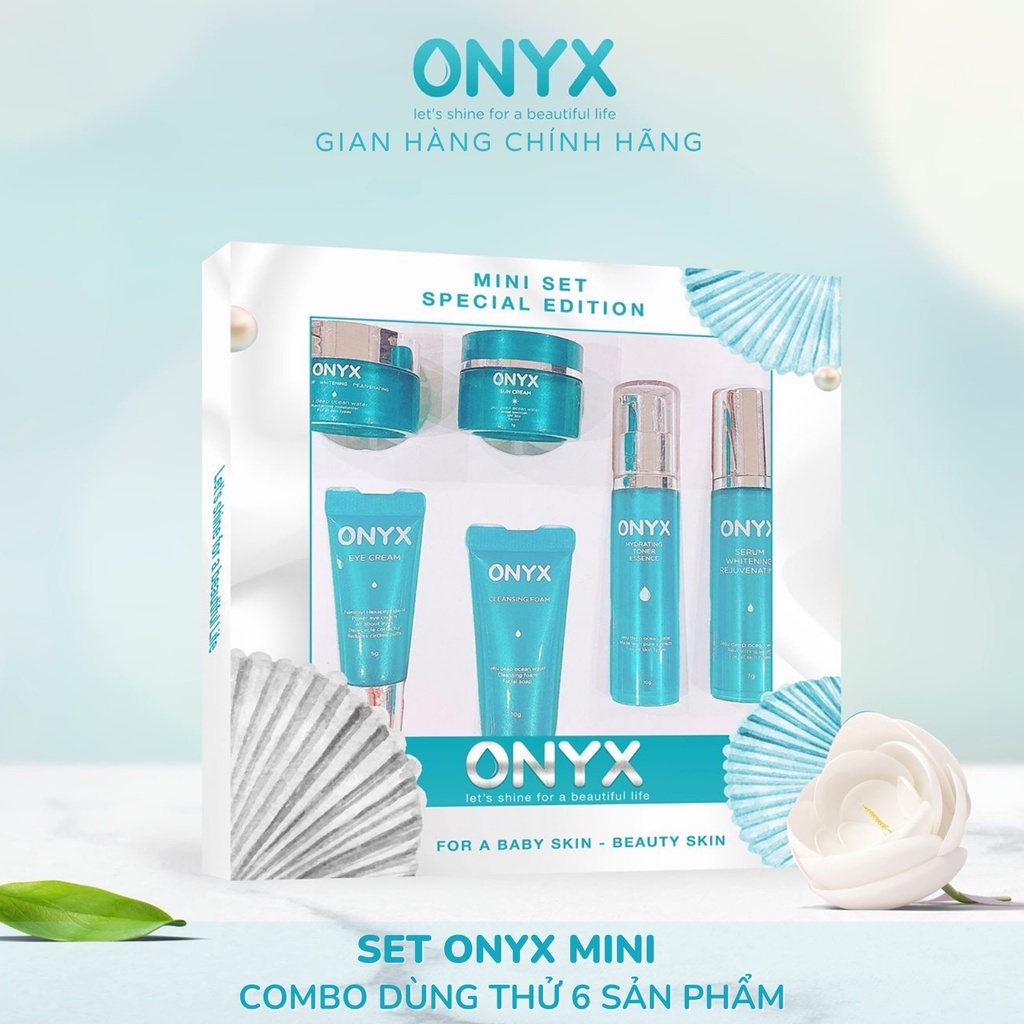 Set Mini ONYX Trọn Bộ 6 Món Dưỡng Da