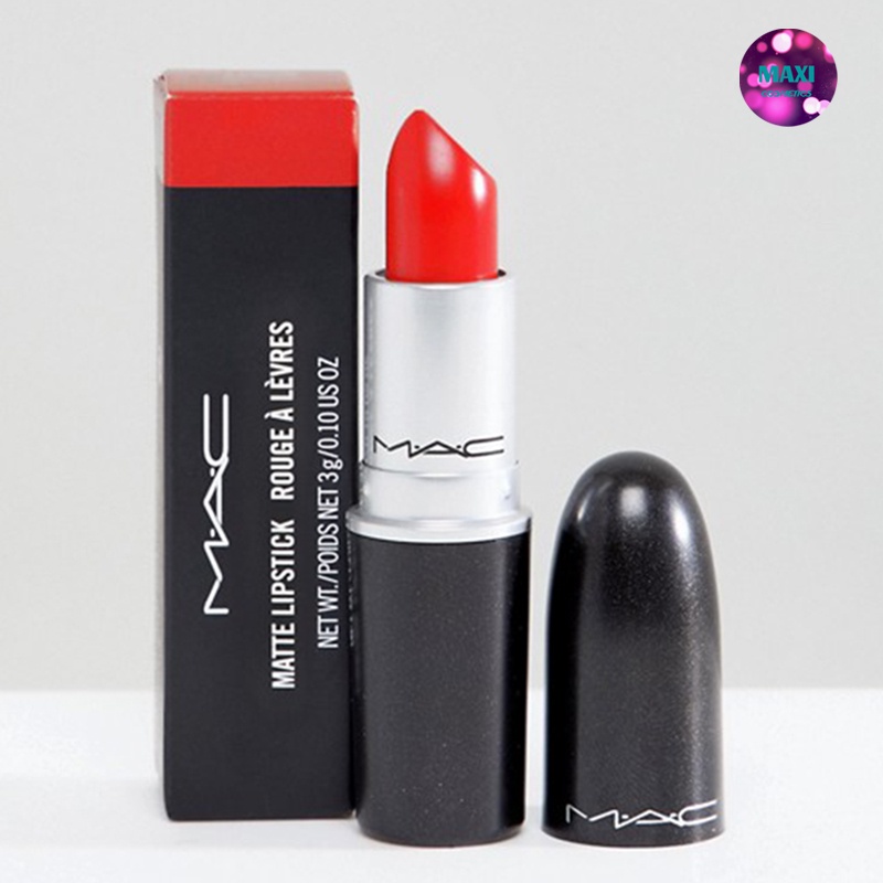 Son MAC Lì Lady Danger 607 - Màu Đỏ Cam