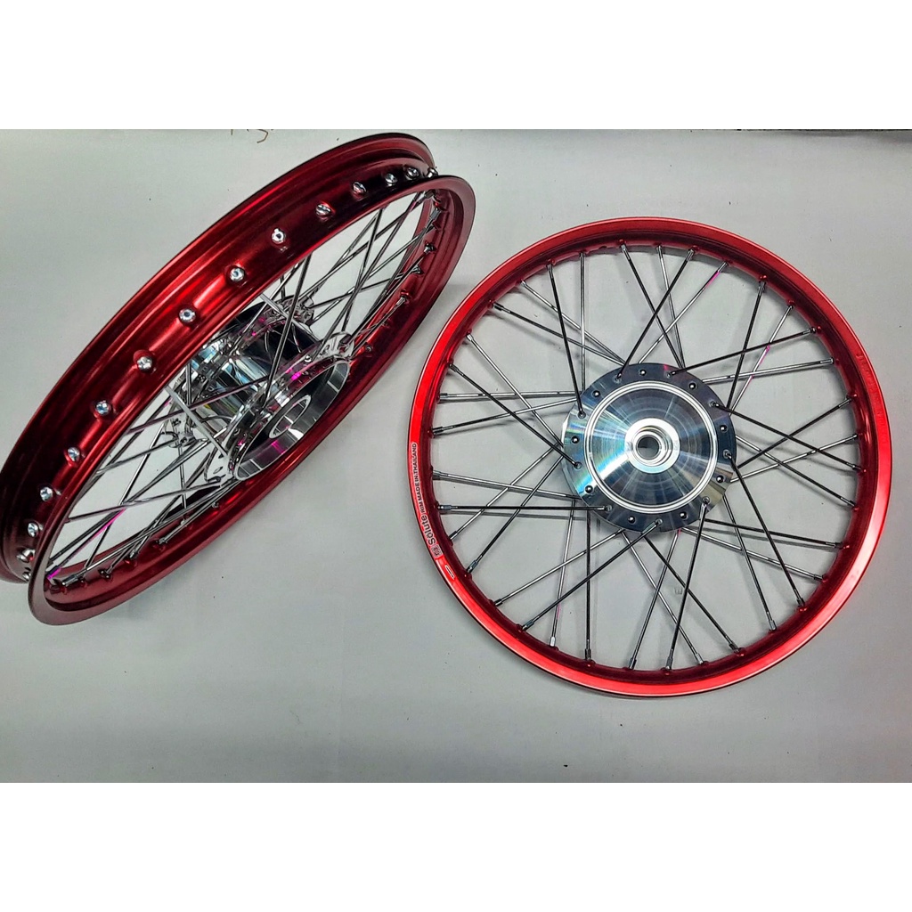 Bộ bánh căm niềng nhôm Thái dùng cho xe Dream/Wave thắng đùm