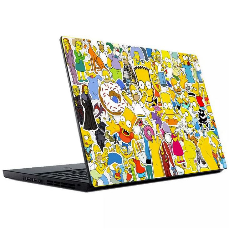 Sticker HOẠT HÌNH THE SIMPSON  nhựa PVC không thấm nước, dán nón bảo hiểm, laptop, điện thoại, Vali, xe,  Cực COOL#21