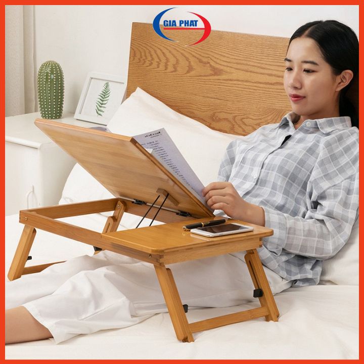 Bàn Laptop - Bàn gỗ chân gập gọn kích thước 40 x 60 cm