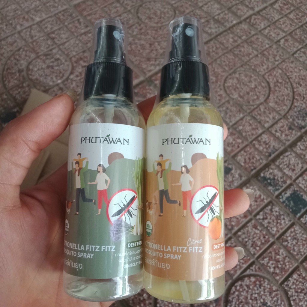 Tinh Dầu Xịt Chống Muỗi, Côn Trùng PHUTAWAN Thái Lan