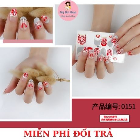 Dán Móng Chân Nghệ Thuật 3D Nail Sticker