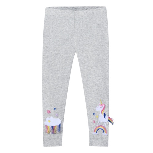 Quần legging dài thêu nổi 3D cao cấp UNICORN NGỰA PONY CẦU VỒNG cho bé gái chất thun co dãn MẪU MỚI 2022