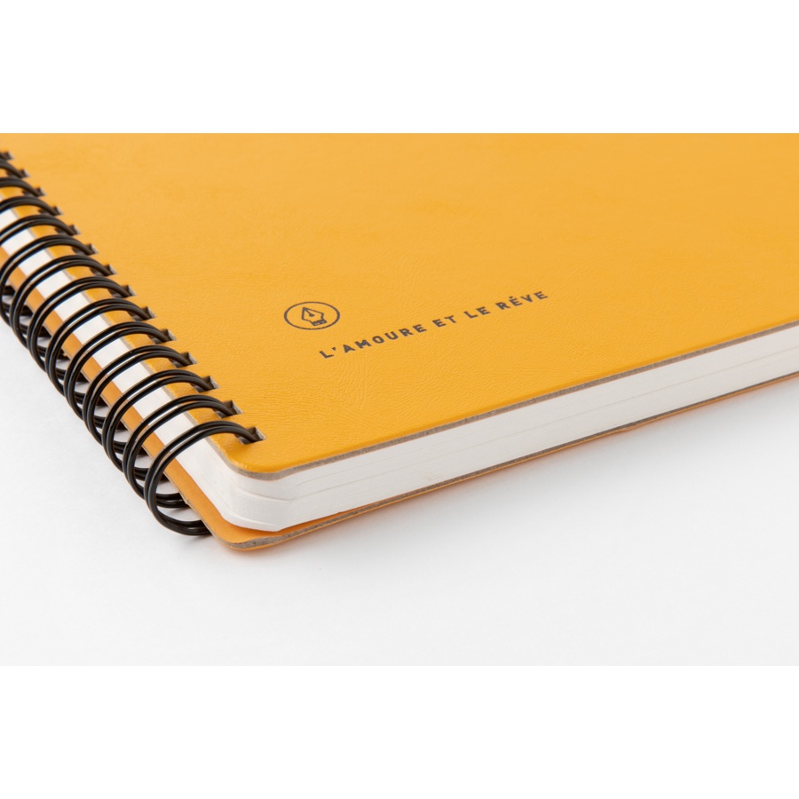 Sổ Ghi Chú ARTBOX Hàn Quốc Gáy Lò Xo Bìa Da Màu Vàng Nổi Bật