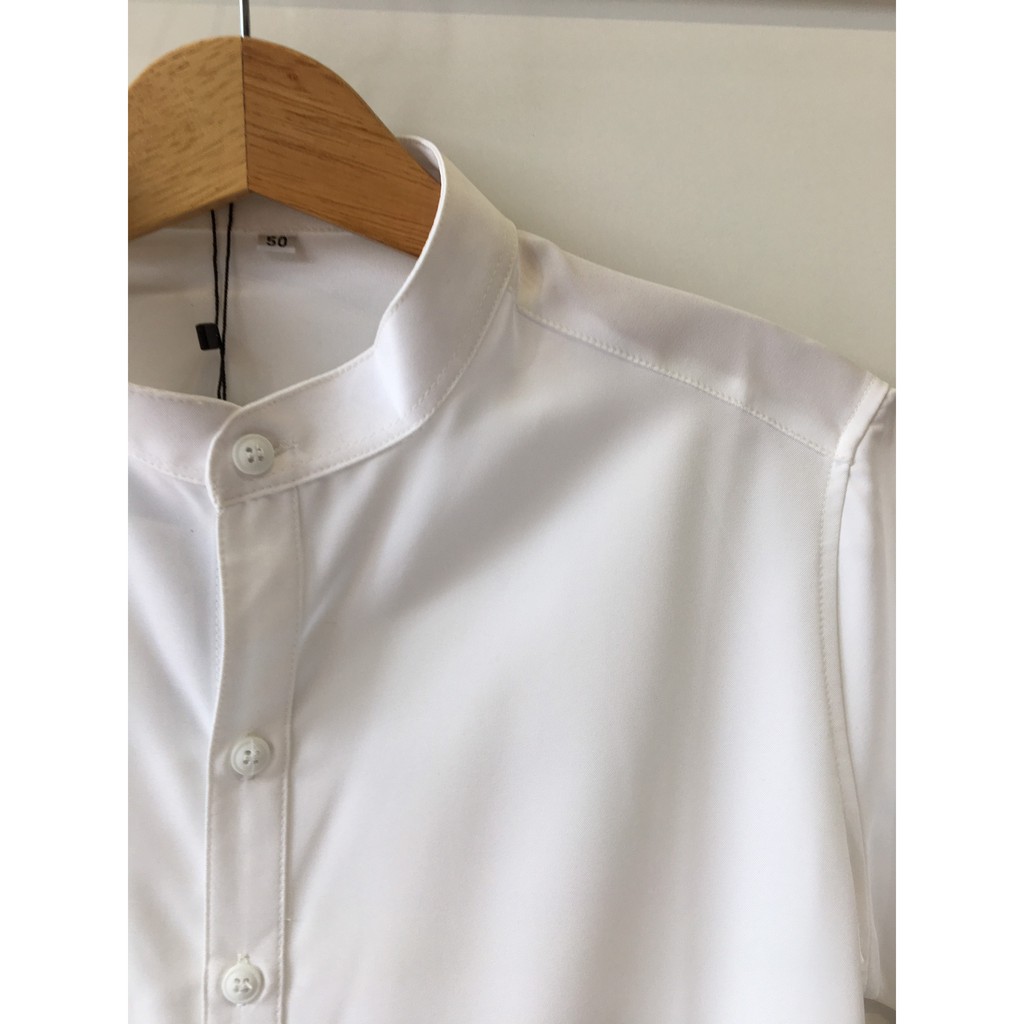 Áo sơ mi cổ trụ