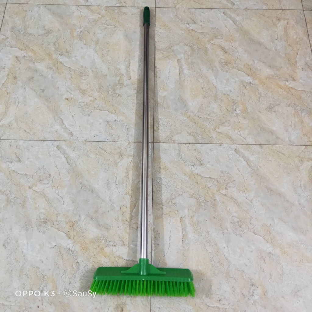 Chổi cước Bàn chải  cán Inox chà sàn, quét cọ nhà tắm sân vườn dài 105cm