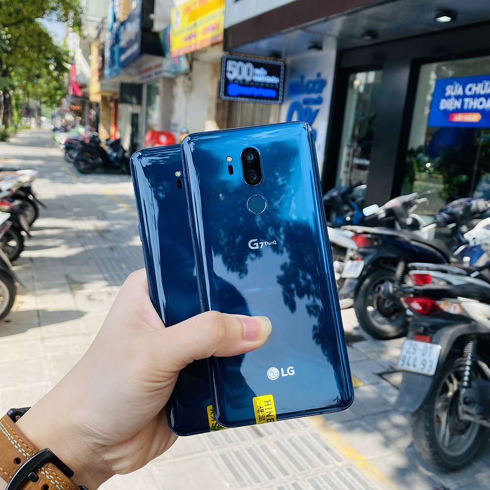 Điện thoại LG G7 ThinQ  chip Snapdragon 845, dùng 1 sim, hai màu xanh và đỏ - Bảo hành 6 tháng lỗi 1 đổi 1