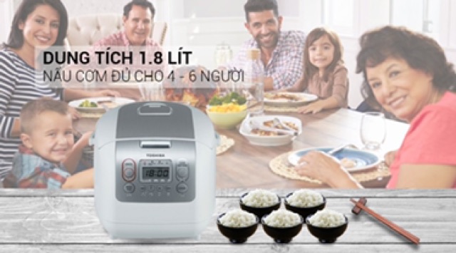 Nồi cơm điện tử cao cấp toshiba RC-18NMFVN(WT) | BigBuy360 - bigbuy360.vn