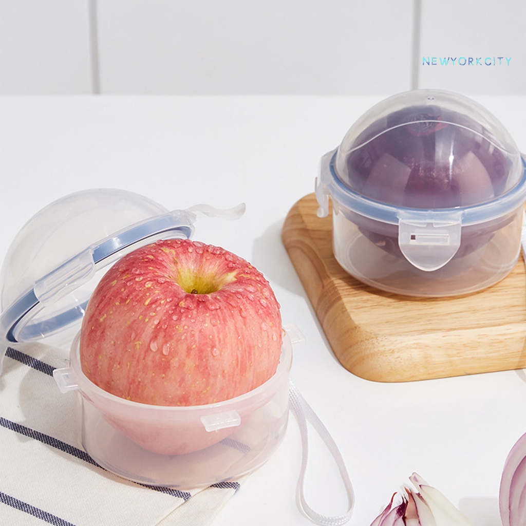 Hộp Đựng Trái Cây Để Tủ Lạnh Bằng Nhựa PP Trong Suốt Hình Quả Táo