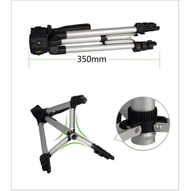 Gậy Chụp Hình 3 Chân Tripod 3110 Tặng Kẹp Điện Thoại