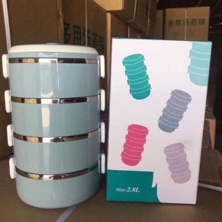 HỘP ĐỰNG CƠM LÚA MẠCH 4 TẦNG SIÊU TIỆN