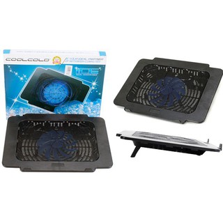 Đế quạt tản nhiệt Coolcold chính hãng 1Fan lớn giải nhiệt nhanh cho Laptop