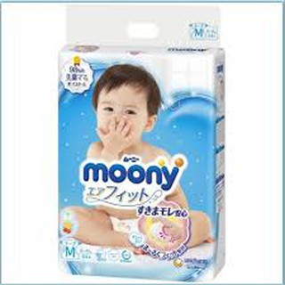 Bỉm moony tã dán/quần size S82/M68/L54/M64/L58/XXL26