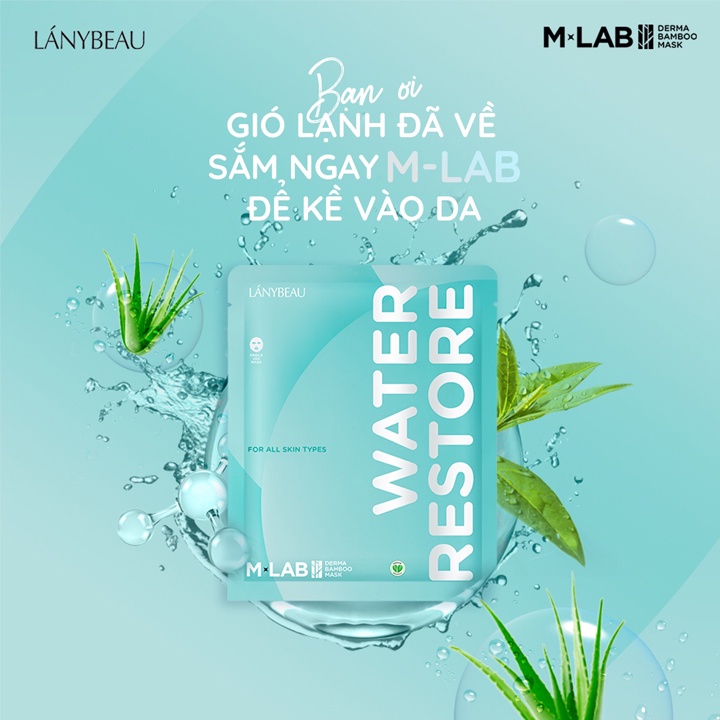 Mặt Nạ M Lab, Mặt Nạ Sợi Tre Mlab Sơn Tùng MTP Giúp Dưỡng Trắng Da Ngăn Ngừa Lão Hóa Lẻ 1 Miếng