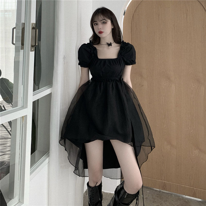 Đầm Nữ Tay Ngắn Cổ Vuông Thời Trang Quyến Rũ | BigBuy360 - bigbuy360.vn