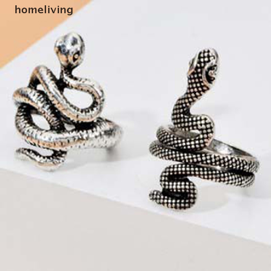 Nhẫn Hở Hình Rắn Màu Bạc Cổ Điển 21 Kiểu Tùy Chỉnh Thời Trang Cho Nam Và Nữ