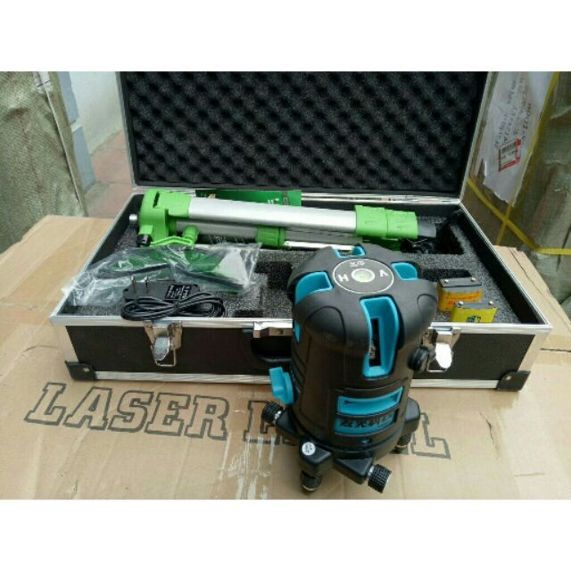 Máy laser 5 tia xanh lion king xịn có đèn led
