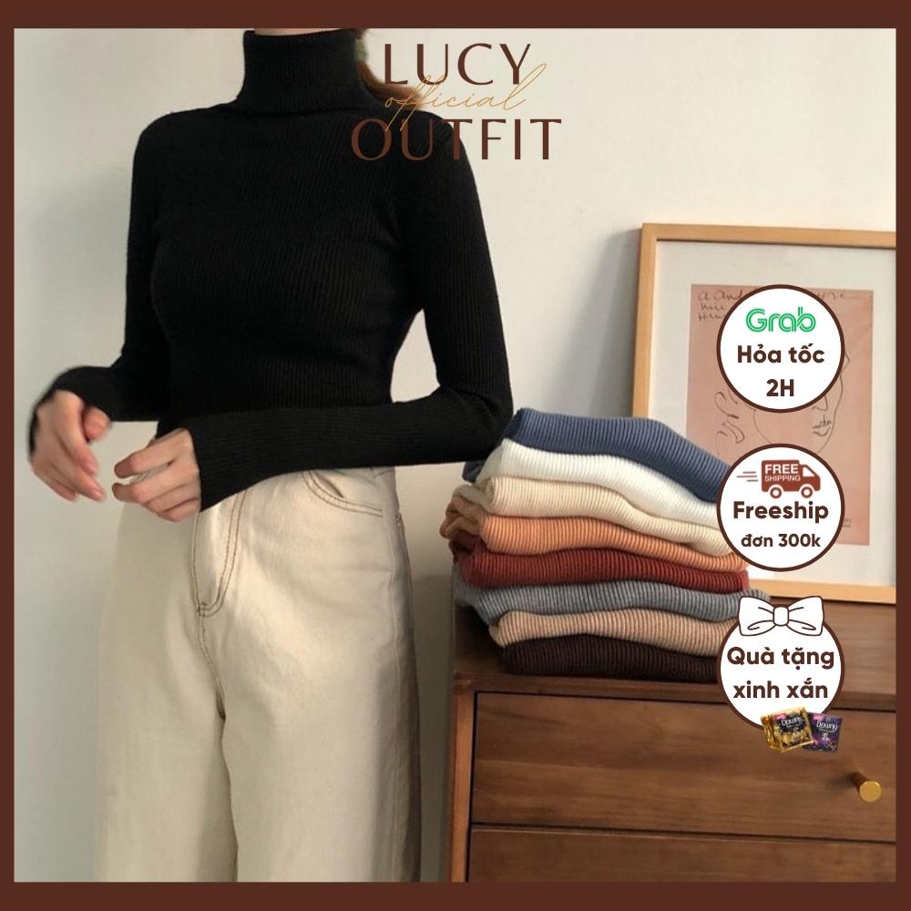 Áo len cao cổ nhiều màu Lucy Outfit thiết kế