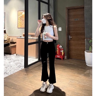 Quần Jeans loe rách