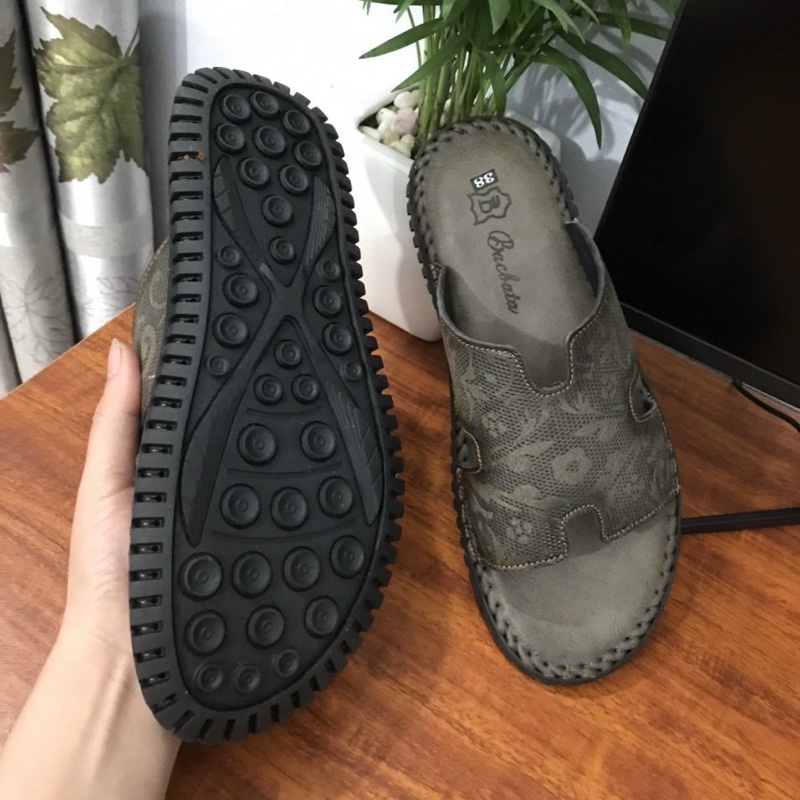 Dép Da Nam Đế Khâu Mẫu Hot Nhất 2023