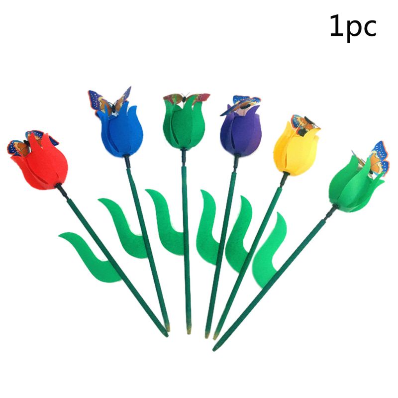 Chong Chóng Gió Hình Hoa Tulip Trang Trí Ban Công Cho Bé