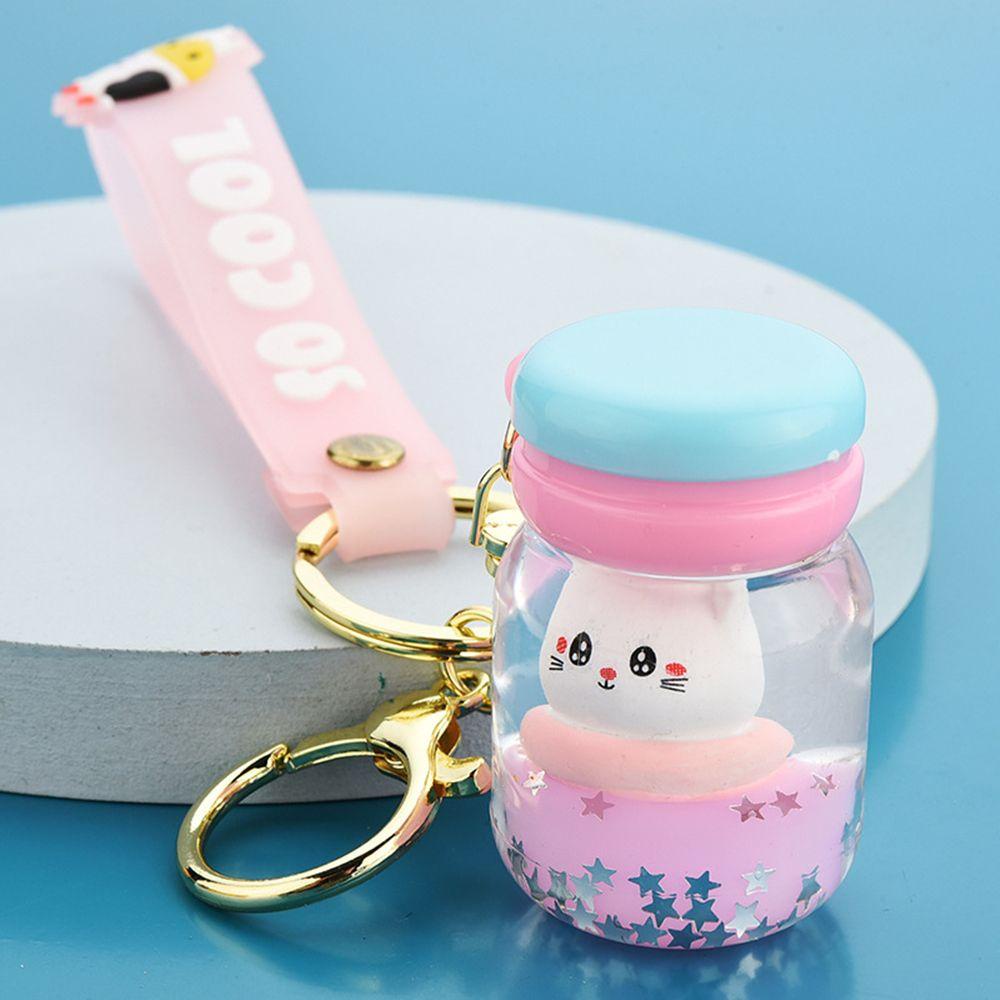 MELODG Móc Khóa Hình Chai Nước Hoạt Hình Đáng Yêu