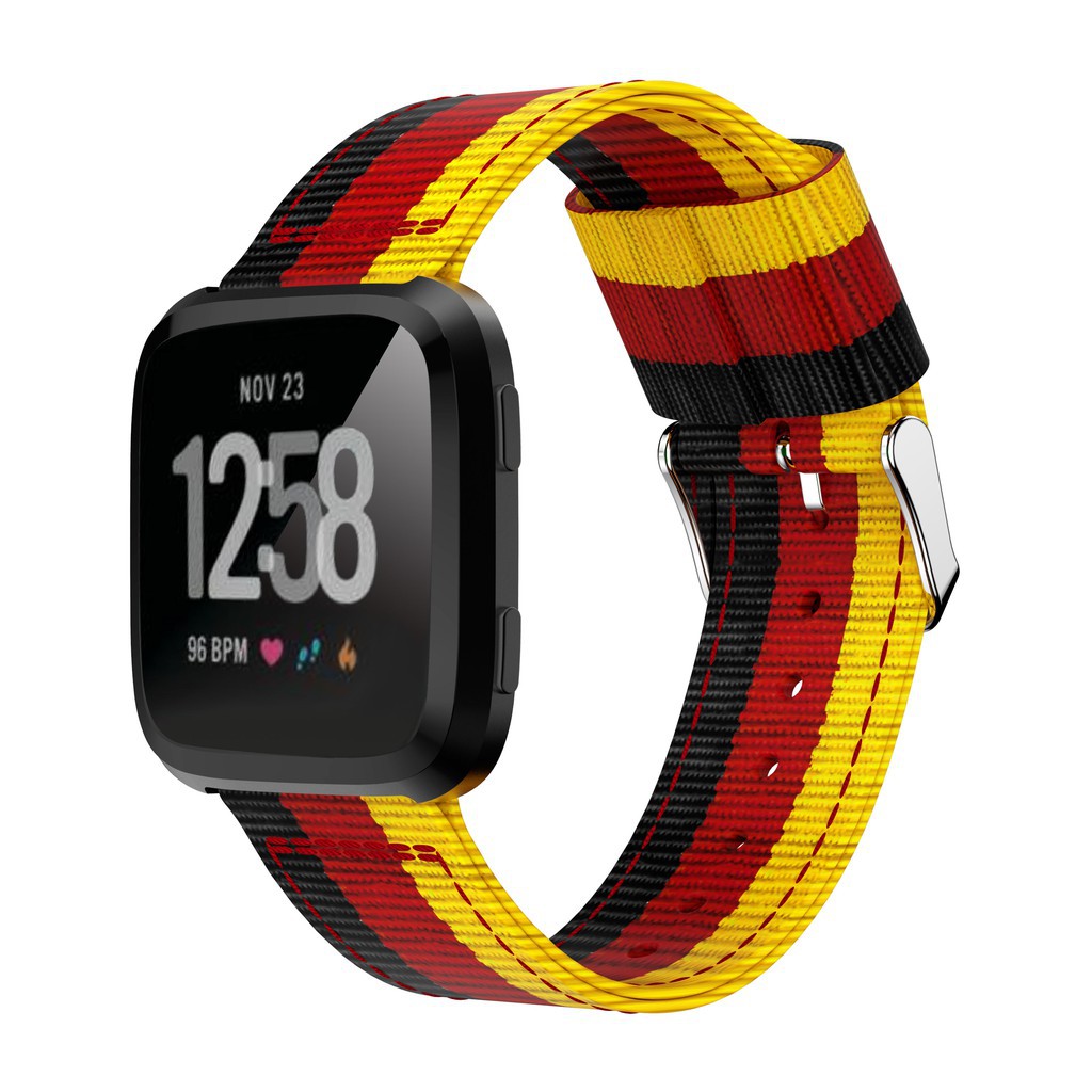 Dây đeo bằng nylon thể thao thời trang cho đồng hồ thông minh Fitbit versa