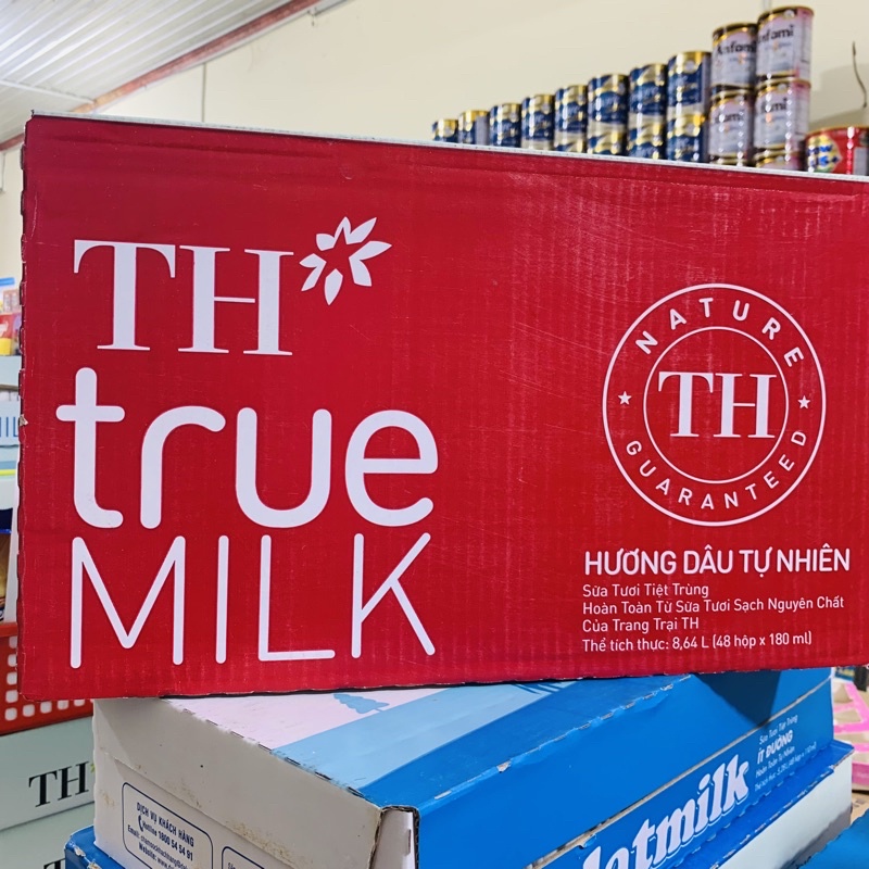 Thùng sữa TH TRUE MILK 48x180ml + Yogurt + Sữa hạt