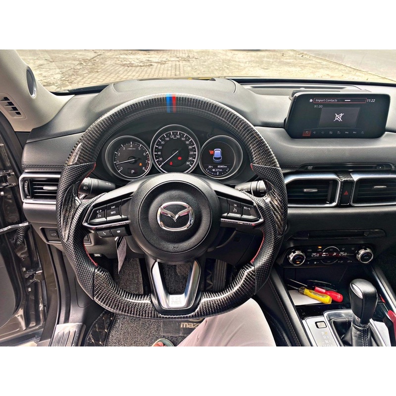 Vô lăng cacbon nguyên chiếc Mazda 2, 3, cx5, cx8