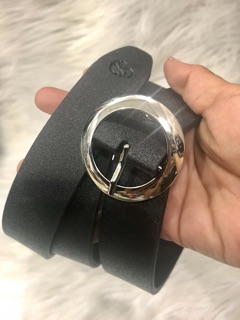 Nịt nữ bản 3cm. Mặt tròn bạc