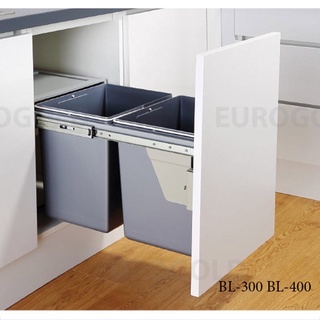 Thùng rác đôi âm tủ gắn cánh tủ bếp Eurogold BL300 BL400 thumbnail