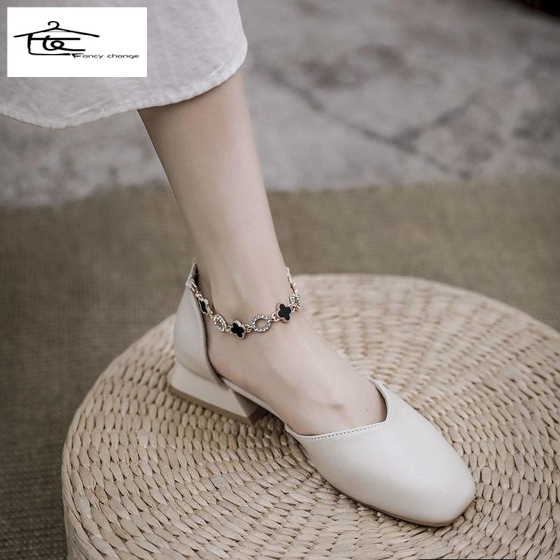 Giày Sandal Cao Gót 2022 Phong Cách Thời Trang Mùa Hè Mới Dành Cho Nữ