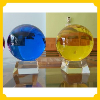 Quả cầu phong thủy pha lê màu xanh dương hợp mệnh Mộc, mệnh Thuỷ đồ trang trí phong thuỷ